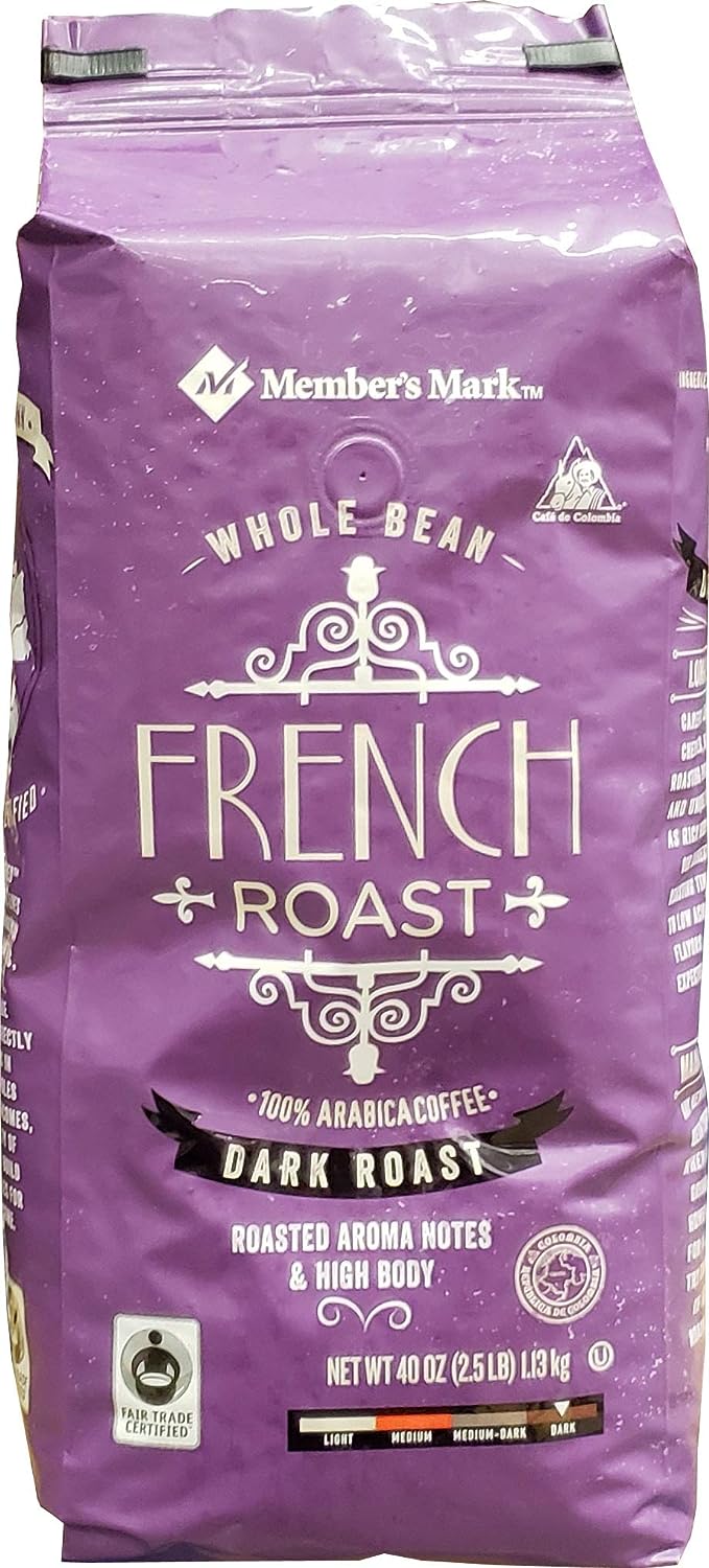 Member's Mark French Roast Coffee, Roasted Aroma Notes and High Body