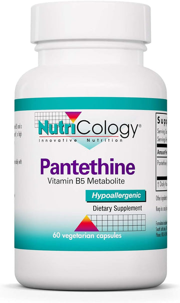 Nutricology Pantethine, Vegicaps, 60-Count