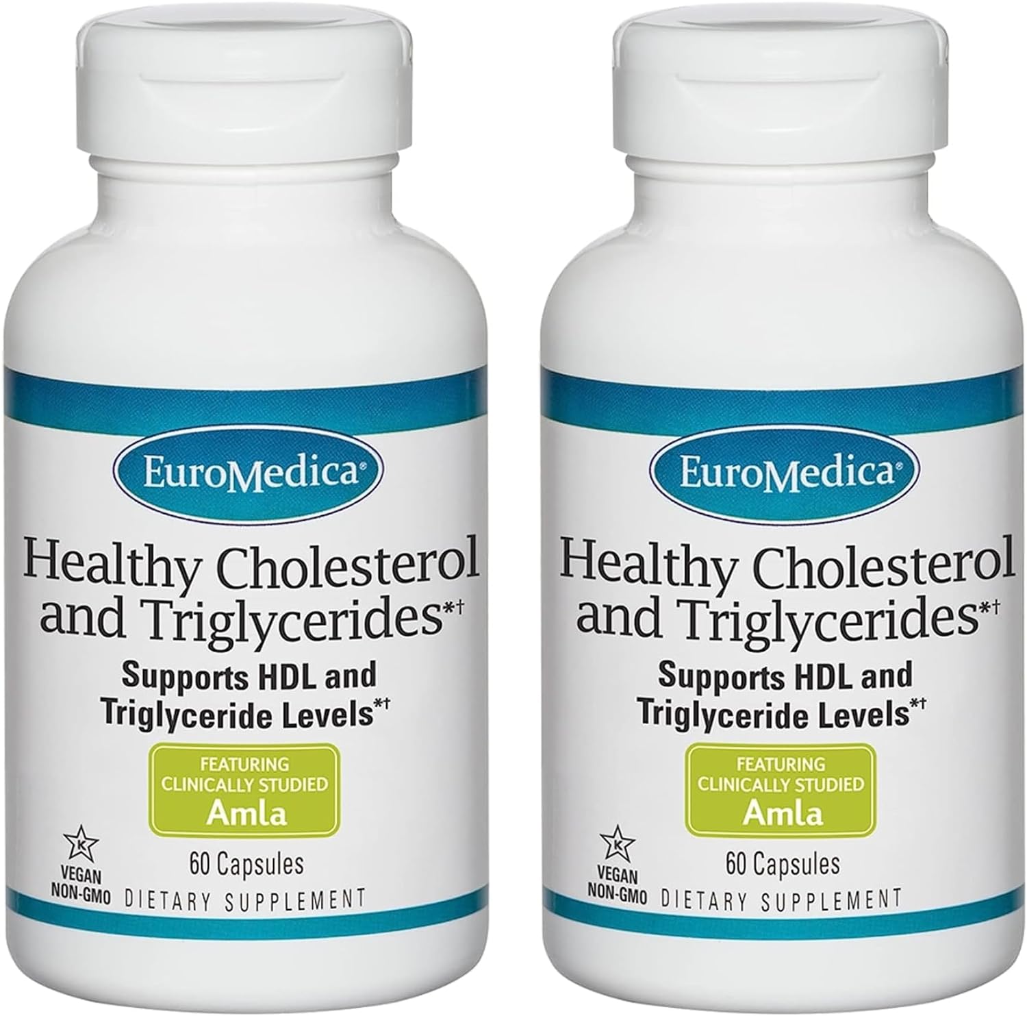 Euromedica Healthy Cholesterol and Triglycerides - 60 Capsules, Pack o