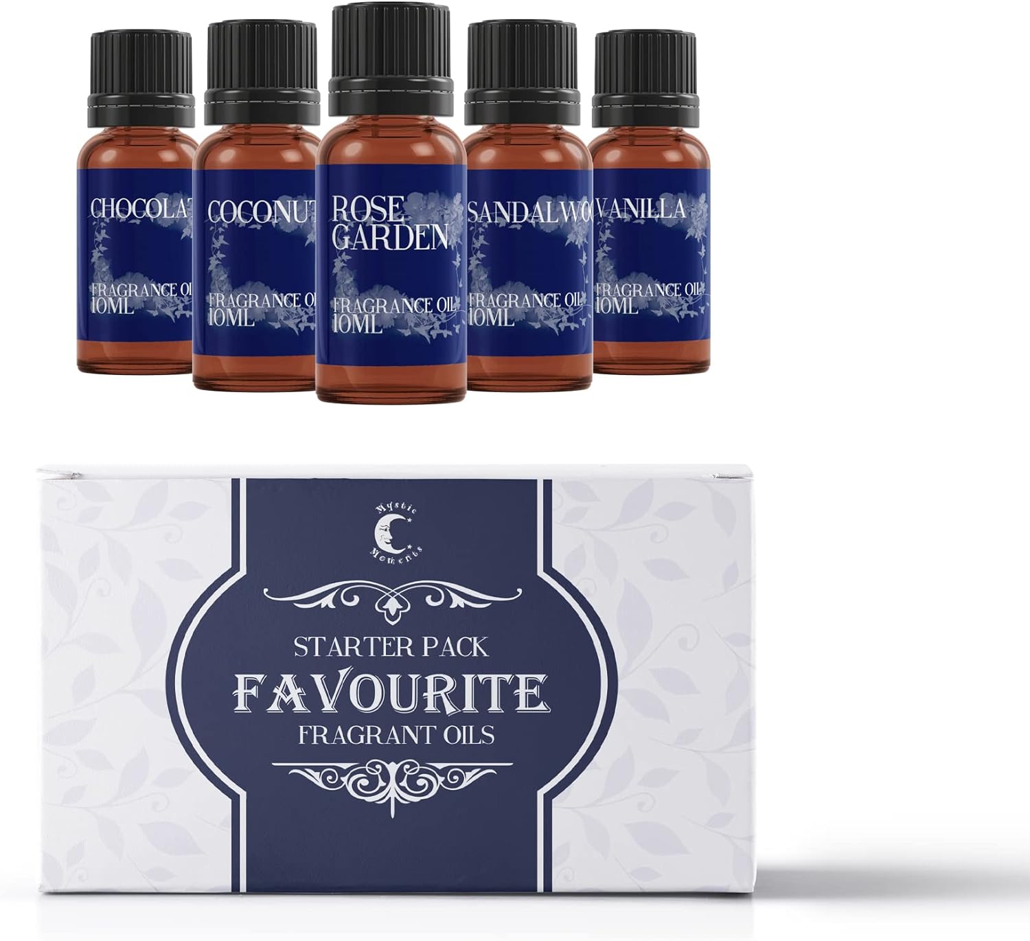 Mystic Moments | Favourite Fragrance Oil Gift Starter Pack 5x10ml | Ch99.79 Grams