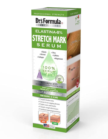 Dr's Formula Elastina-8percent Stretch Mark Serum, Clear, 14028