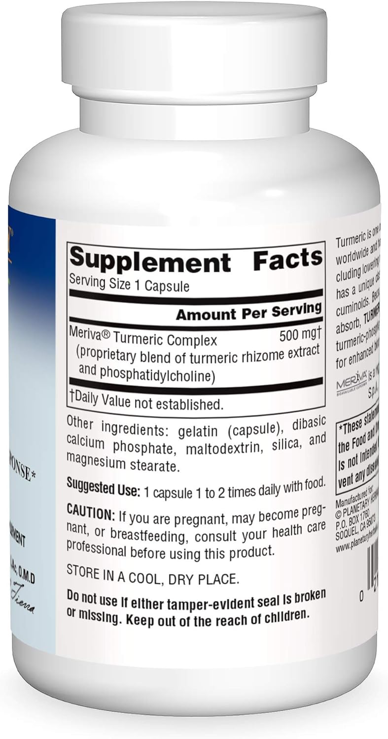 Planetary Herbals Turmeric Gold 500mg, for Healthy Inflammation Respon
