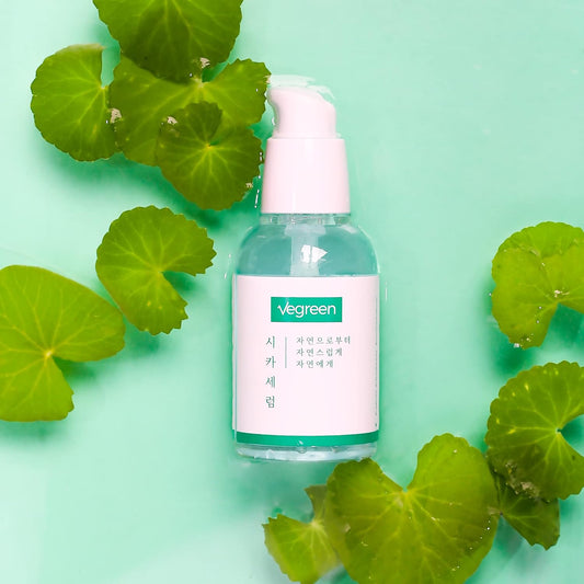 VEGREEN Fragrance-Free Cica Serum 1.69 . - 70% Centella Asiatica, Lightweight, Alcohol-Free Korean Serum For Sensitive Skin