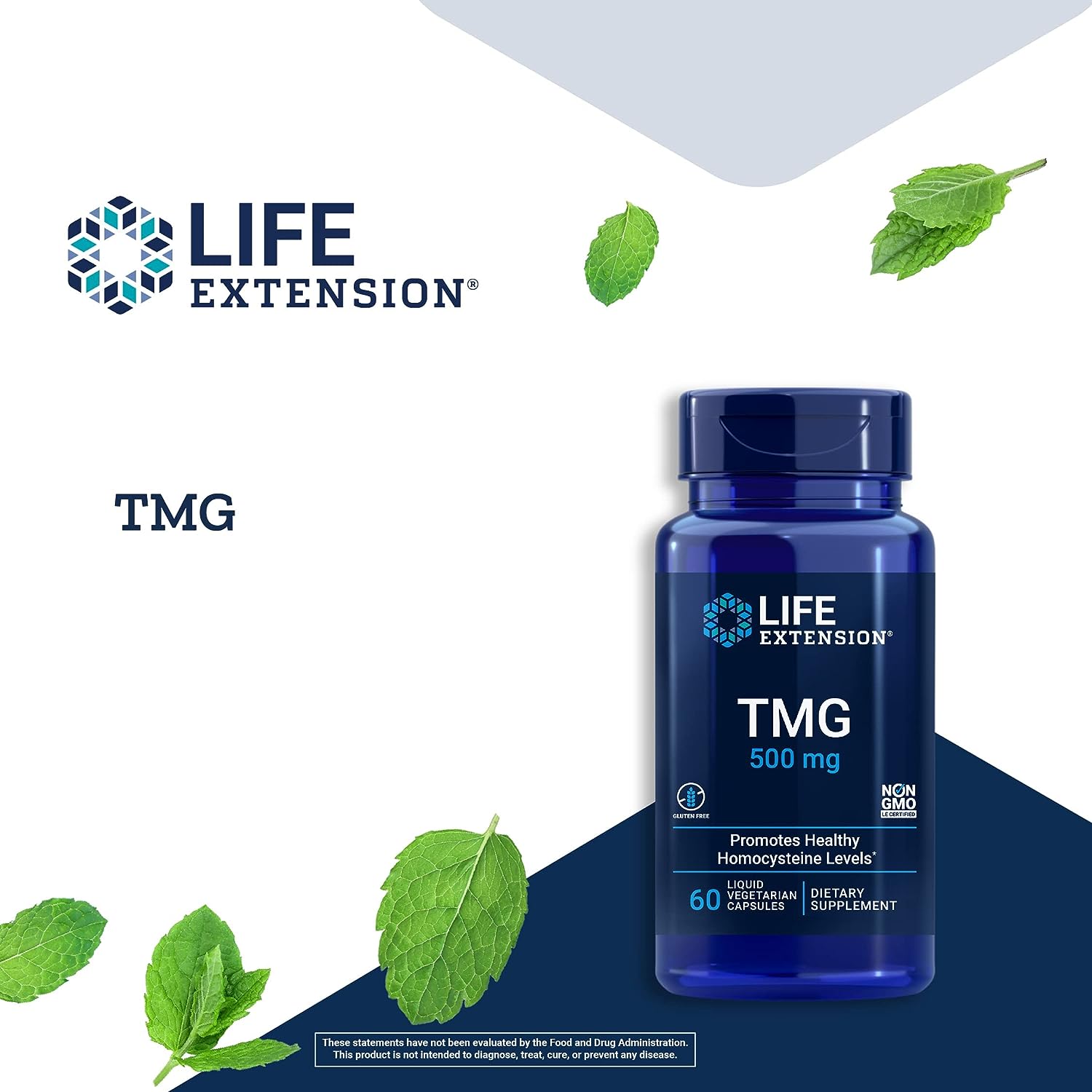  Life Extension TMG 500 mg – Trimethylglycine – For Healthy 