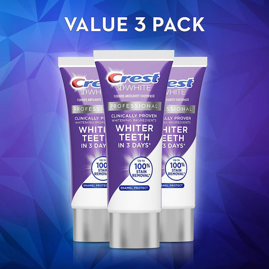 Crest 3D White Brilliance Pro Enamel Protect 3 3 Pack