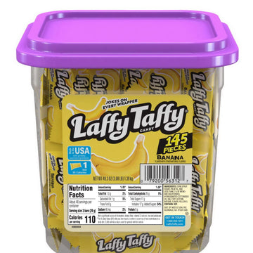Laffy Taffy by Wonka Banana Flavor Tub