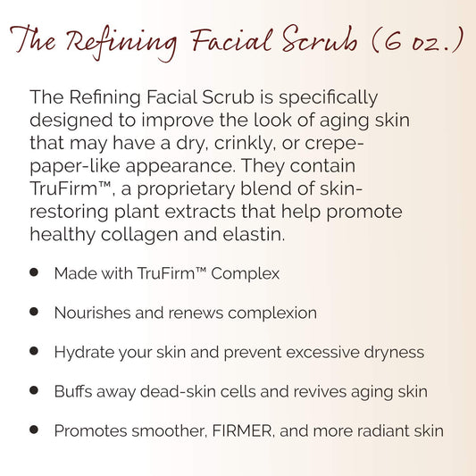 Crepe Erase Refining Facial Scrub with TruFirm Complex for Dry, Crinkly Skin - Promotes Healthy Collagen and Elastin - 6