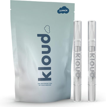 Kloud Teeth Whitening Pen (2 Pack) 22% Pen for Teeth Whitening, Effective, Easy to Use, Travel Friendly