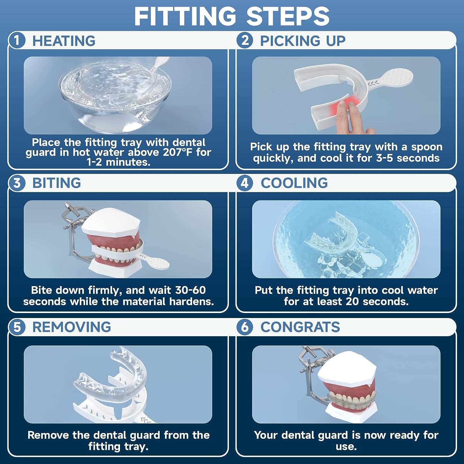 Upgraded Mouth Guard with Fitting Tray for Teeth Grinding at