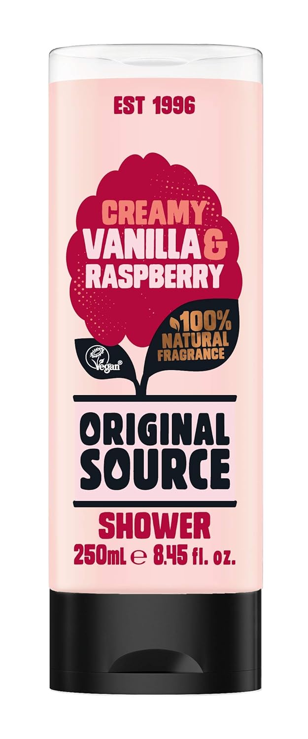 Cussons Vanilla Milk and Raspberry Original Source Shower Gel
