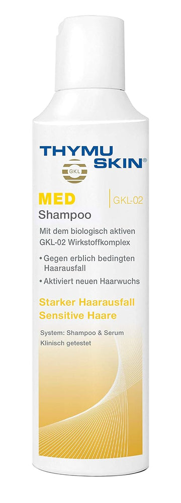 THYMUSKIN Med - Hair Care Peptides Shampoo (Step #1) for Hair Growth Due to Hair Loss - for Sensitive Hair and Scalp Conditions where Balding is Already Present