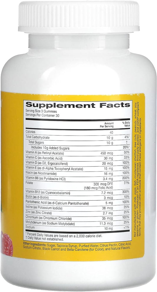Men'S Multivitamin Gummies, Mixed Berry And Fruit Flavor, 90 Gummies,