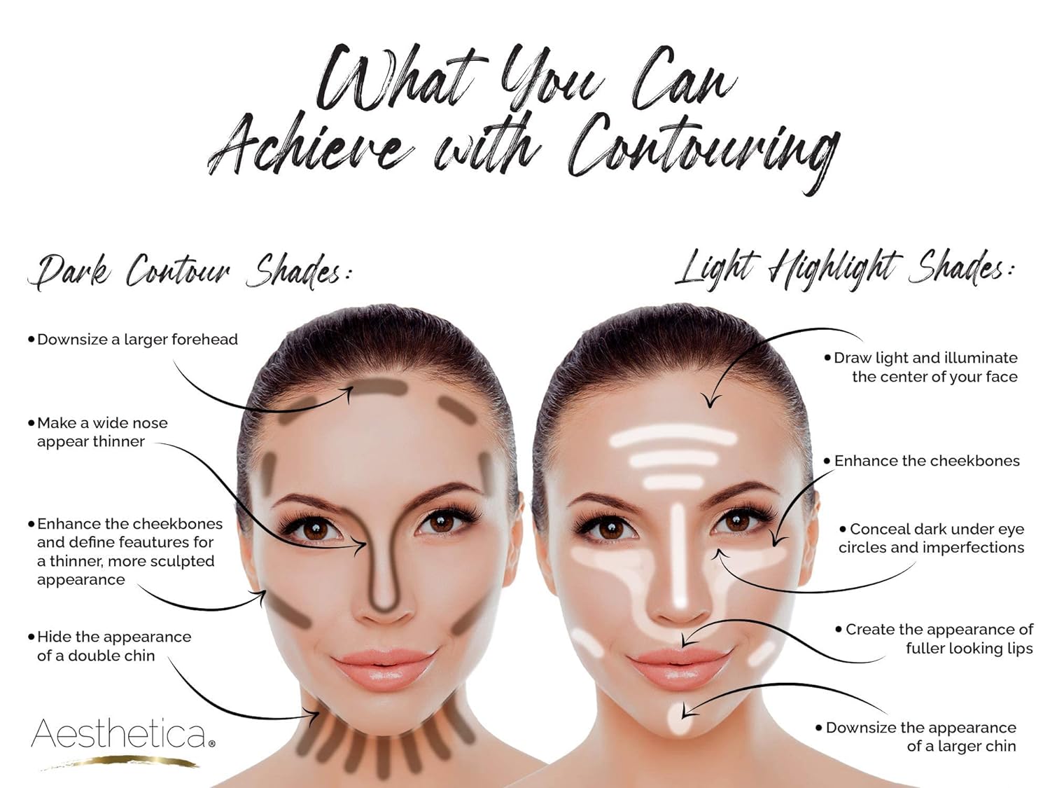 Aesthetica Cosmetics Cream Contour and Highlighting Makeup K