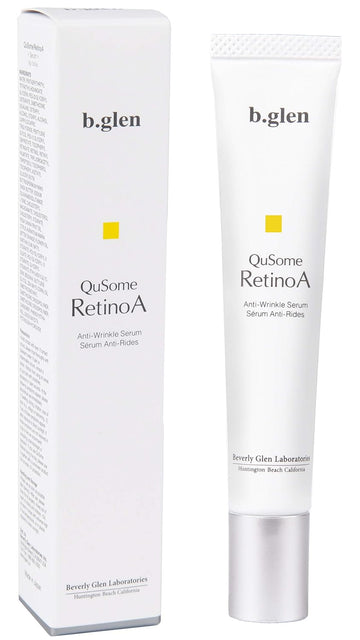 b.glen QuSome RetinoA | Retinol (Vitamin A) | Retinoic Acid Tocopheryl (Vitamins A & E) | Squalane | Organic Shea Butter | Repair Wrinkles | Firms Skin | (15g/0.53.)