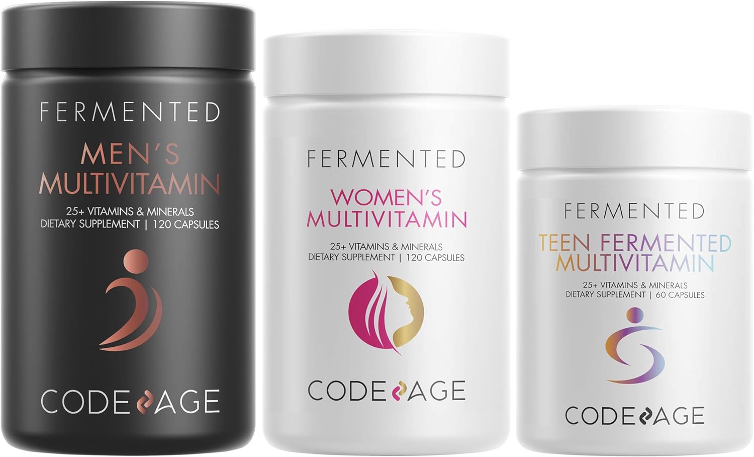 Codeage Multivitamins & Minerals Family Bundle - Multivitamin For Teen