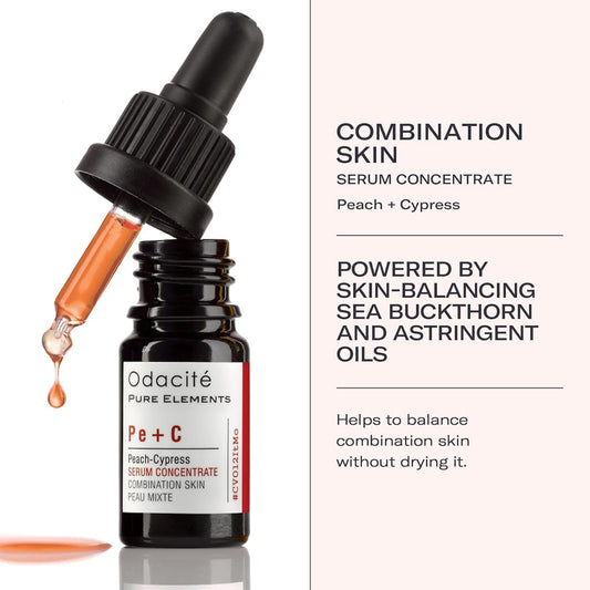 Odacité Acne Serum Concentrate for Face, Pore Cleanser Facial Oil for Combination Skin with Peach & Cypress - Purifying Anti-Aging Facial Serum for Balanced-Looking Complexion - 0.17 .