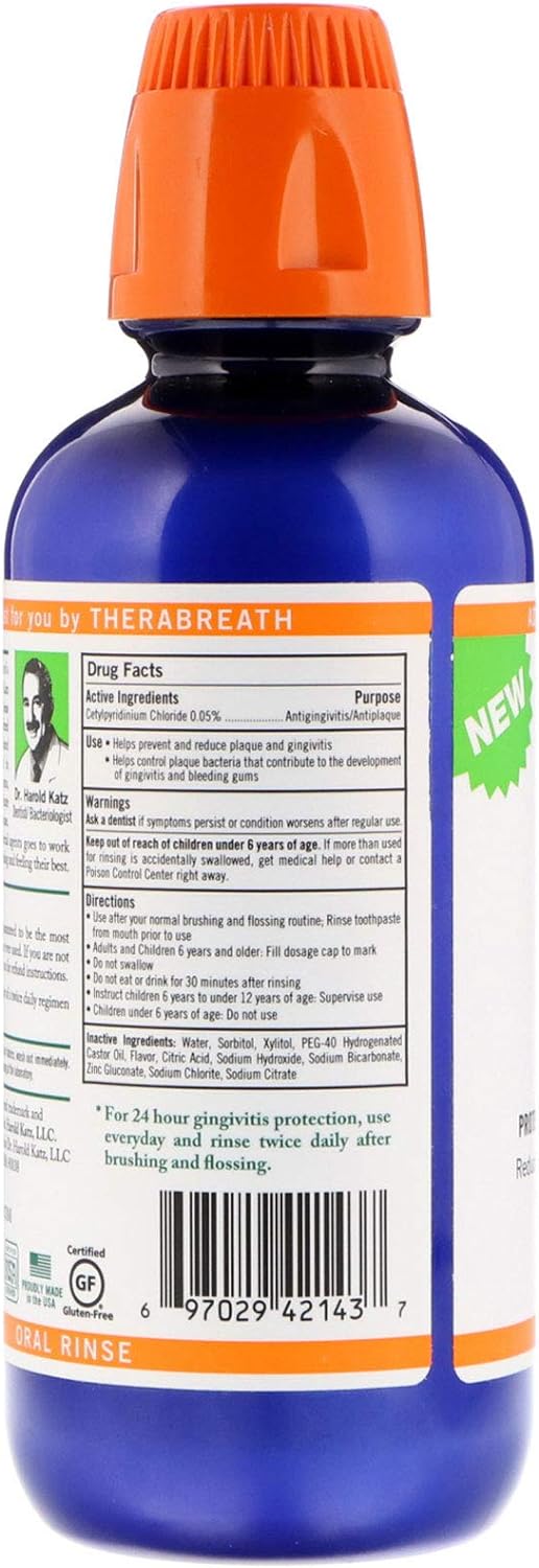 TheraBreath Healthy Gums Oral Rinse Clean Mint Flavor 16 fl 