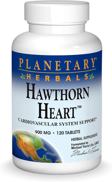 Planetary Herbals Hawthorn Heart, Cardiovascular System Support*, 900