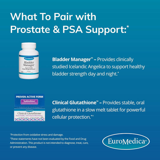 Euromedica Prostate & PSA Support - 60 Softgels - Supports Healthy Pro