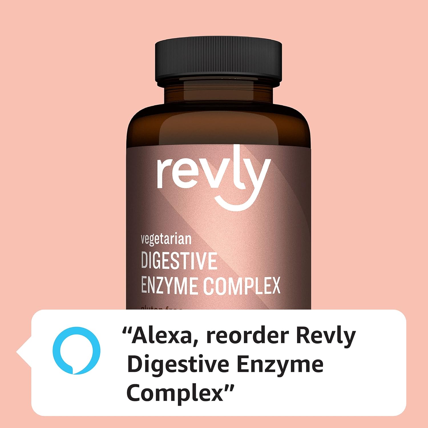 Amazon Brand - Revly Digestive Enzyme Complex, Supports Heal