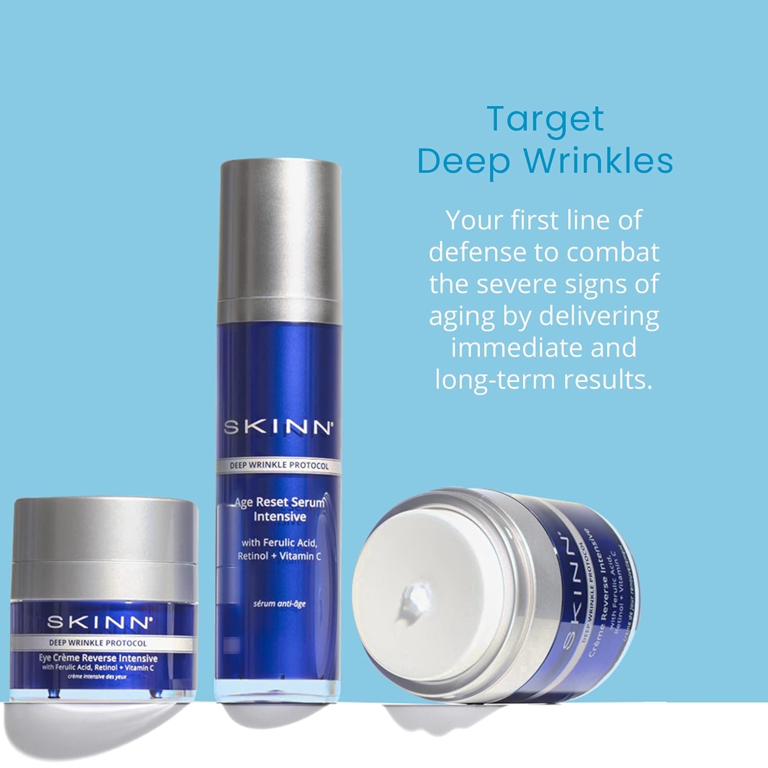 Esupli.com SKINN Deep Wrinkle Facial Serum, Intensive Age Reset Serum -