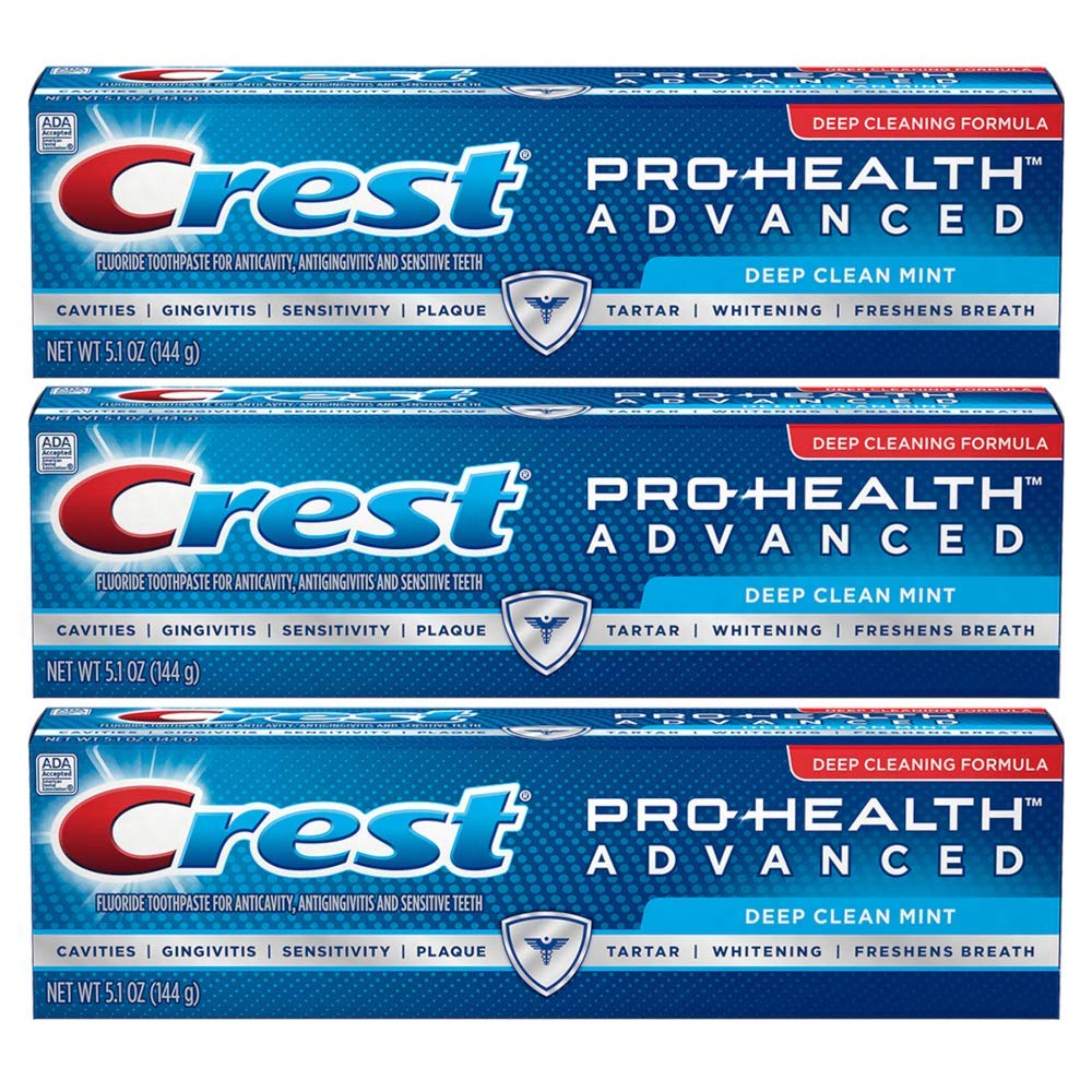 Crest Pro-Health Deep Clean Mint Toothpaste, 5.1  (Pack of 3)