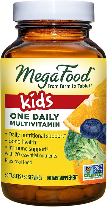 MegaFood Kids One Daily - Kids Vitamins - With Vitamin B, Vitamin C, V