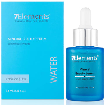 7Elements Vitamin C and hyaluronic acid Serum for Face Anti Aging 50 Paraben Free Dead Sea Minerals Argon Oils Hydrating Face Serum for radiant skin