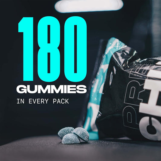 PRECHU Pre Workout Gummies - Beta Alanine, Taurine, Vitamin C, & Zinc 630 Grams