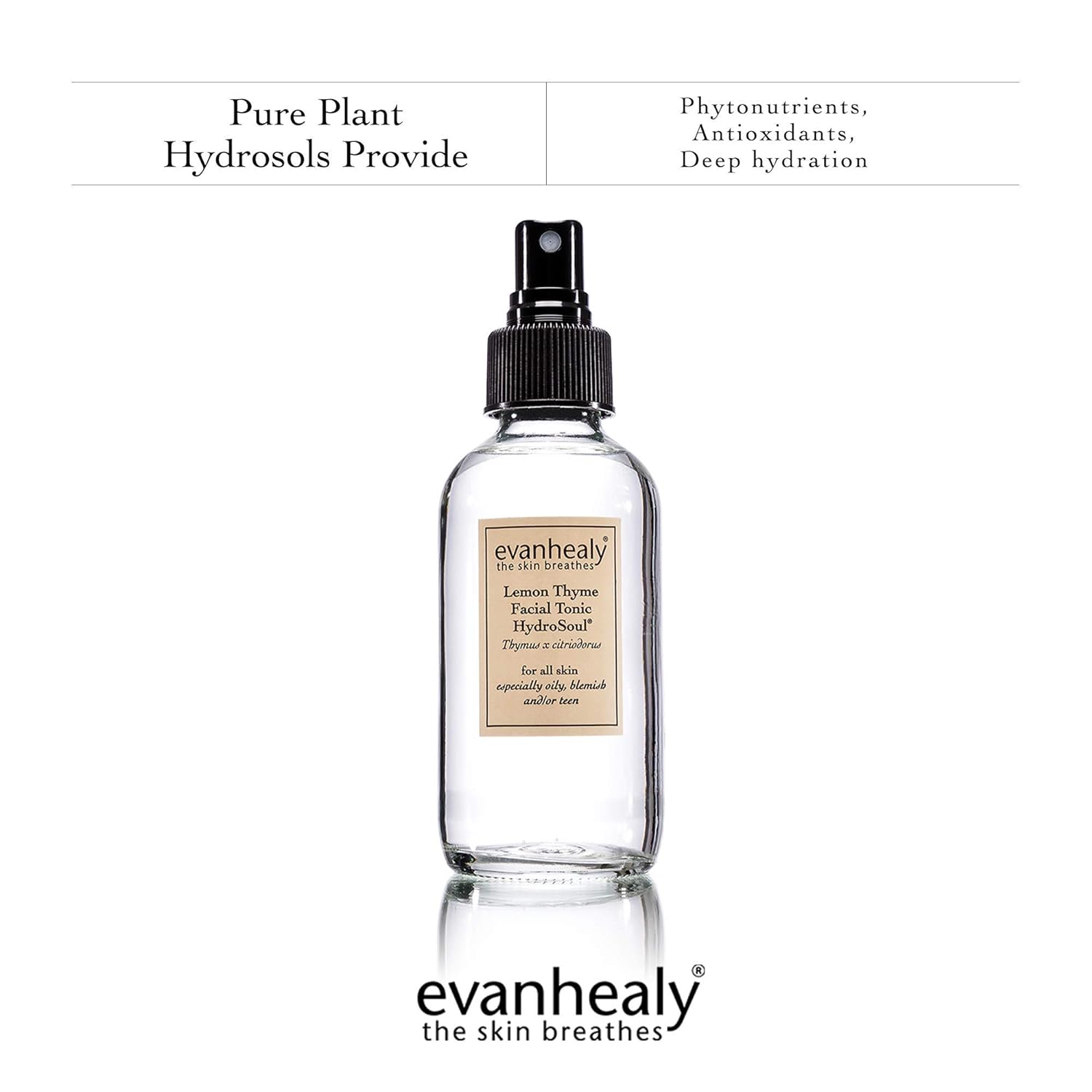 evanhealy Lemon Thyme Facial Tonic w/HydroSoul | 100% Pure O