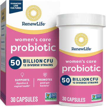 Renew Life Women's Probiotic Capsules, 50 Billion CFU Guaran