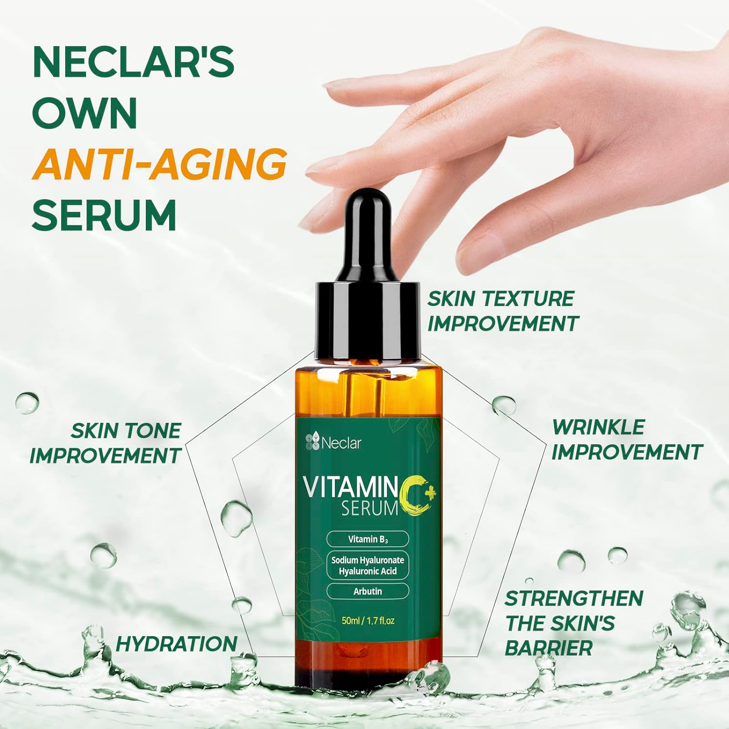 Esupli.com Neclar - Hyaluronic acid serum for skin care with Vitamin B,