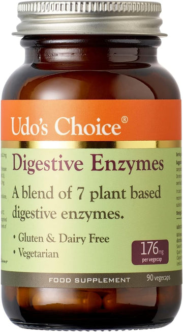 Udo's Choice Digestive Enzymes - 7 Plant Based Digestive Enzymes - Opt100 Grams