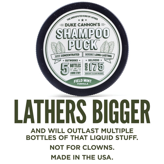 Duke Cannon Supply Co. Shampoo Puck for Men (Field Mint)