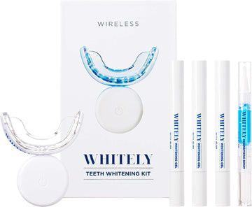 WHITELY Wireless Teeth Whitening Kit, Aloe Leaf Extract Whitening Agent