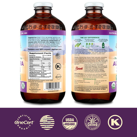 Lily of the Desert Aloe Vera Juice, Preservative Free - Whole Leaf Fil