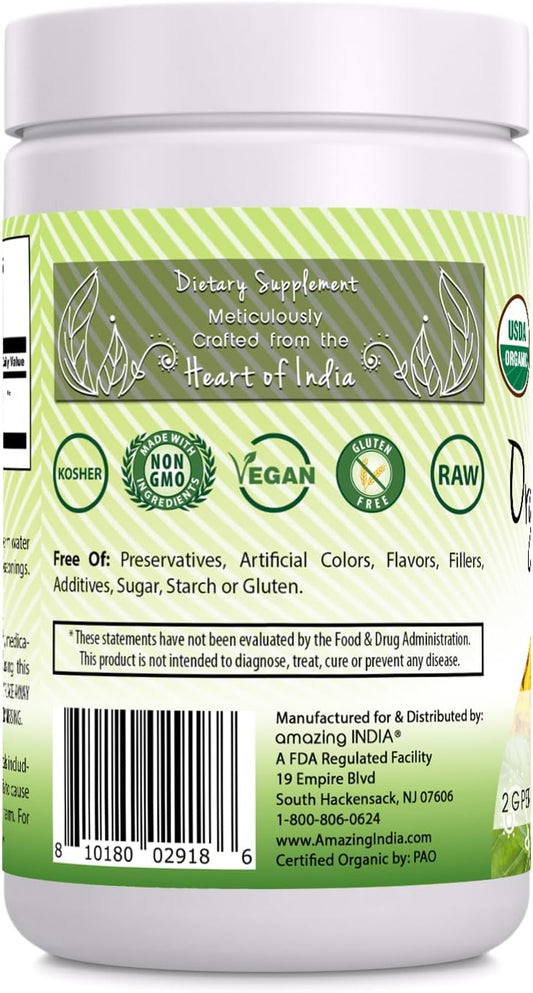 Amazing India USDA Certified Organic Turmeric Powder 16 Oz (1 Lb) Supp