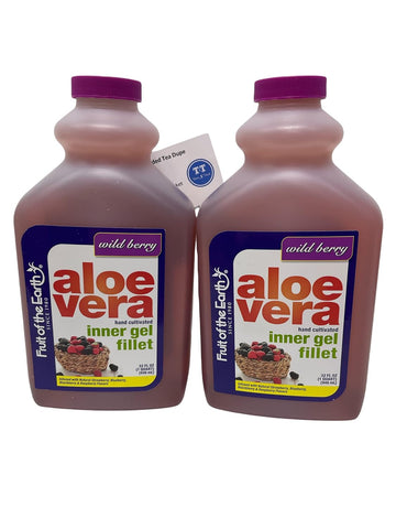 ThisNThat Aloe Vera Juice Bundle Includes: (2) 32oz Fruit of The Earth