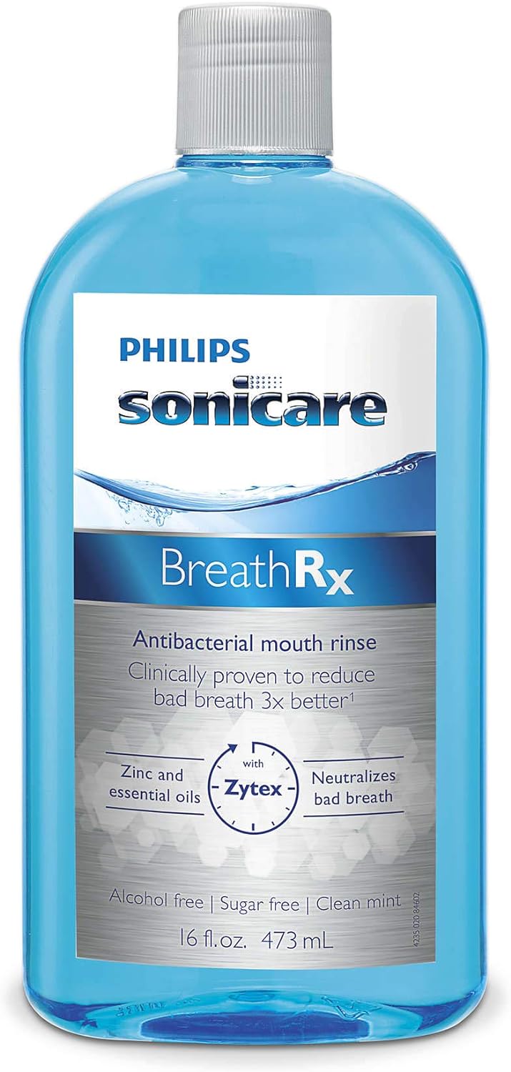 BreathRx Anti-Bacterial Mouth Rinse, 16 Ounce Bottle