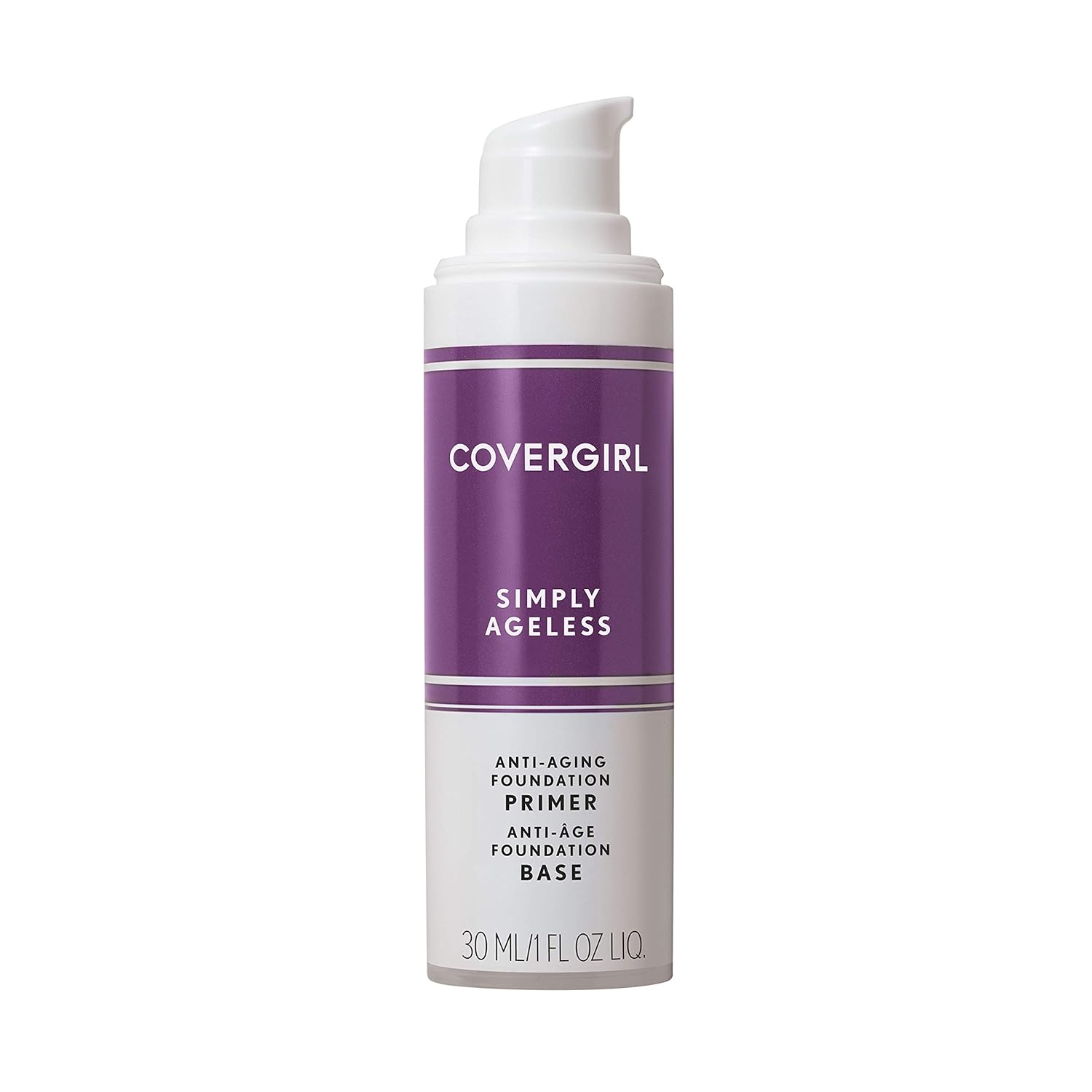 COVERGIRL, Simply Ageless Oil Free Serum Primer for an Age-Defying, Never Pore Clogging Start to Your Makeup Routine, 1 , 1 Count (packaging may vary)