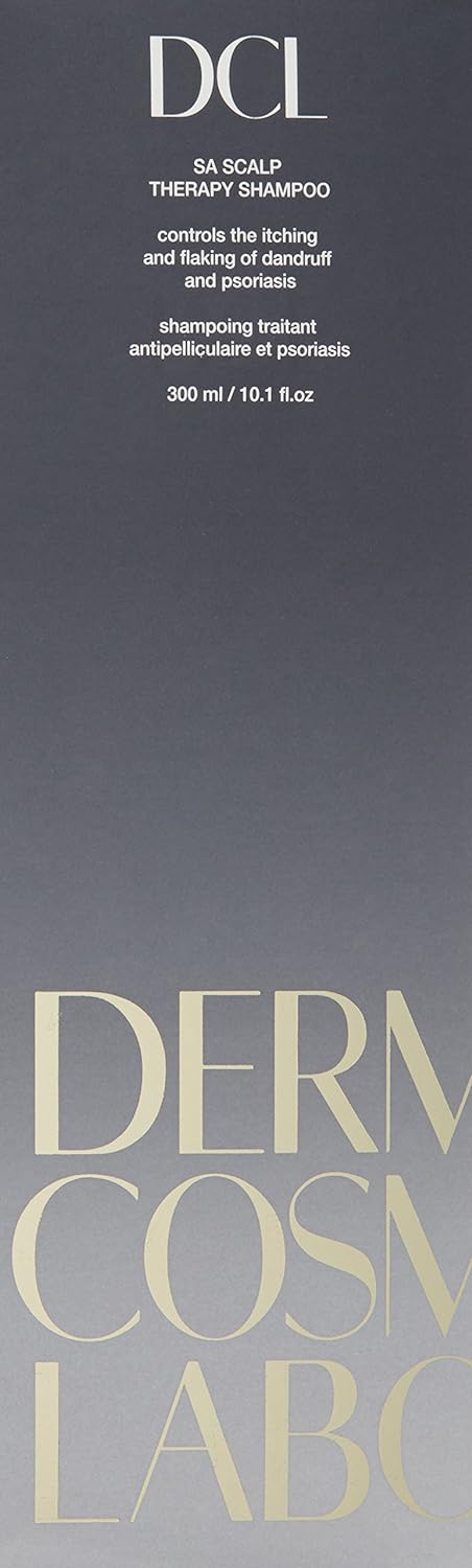 DERMATOLOGIC COSMETIC LABORATORIES DCL Skincare Sa Scalp Therapy Shampoo with Salicylic Acid for itching and aking dandruff control, psoriasis of the scalp and seborrheic dermatitis, 10.1