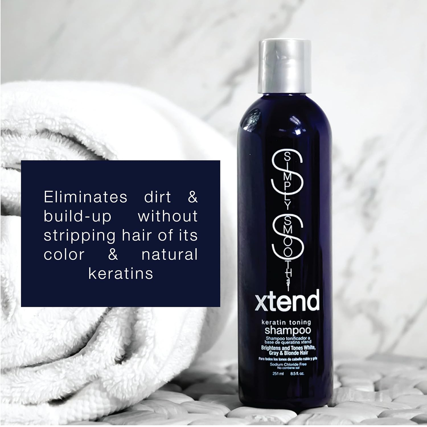 Simply Smooth Xtend Keratin Toning Shampoo Color Depositing 