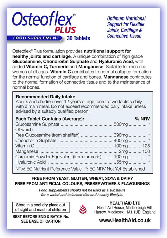 HealthAid Osteoflex Plus Tablets (Pack of 30)

30 Grams