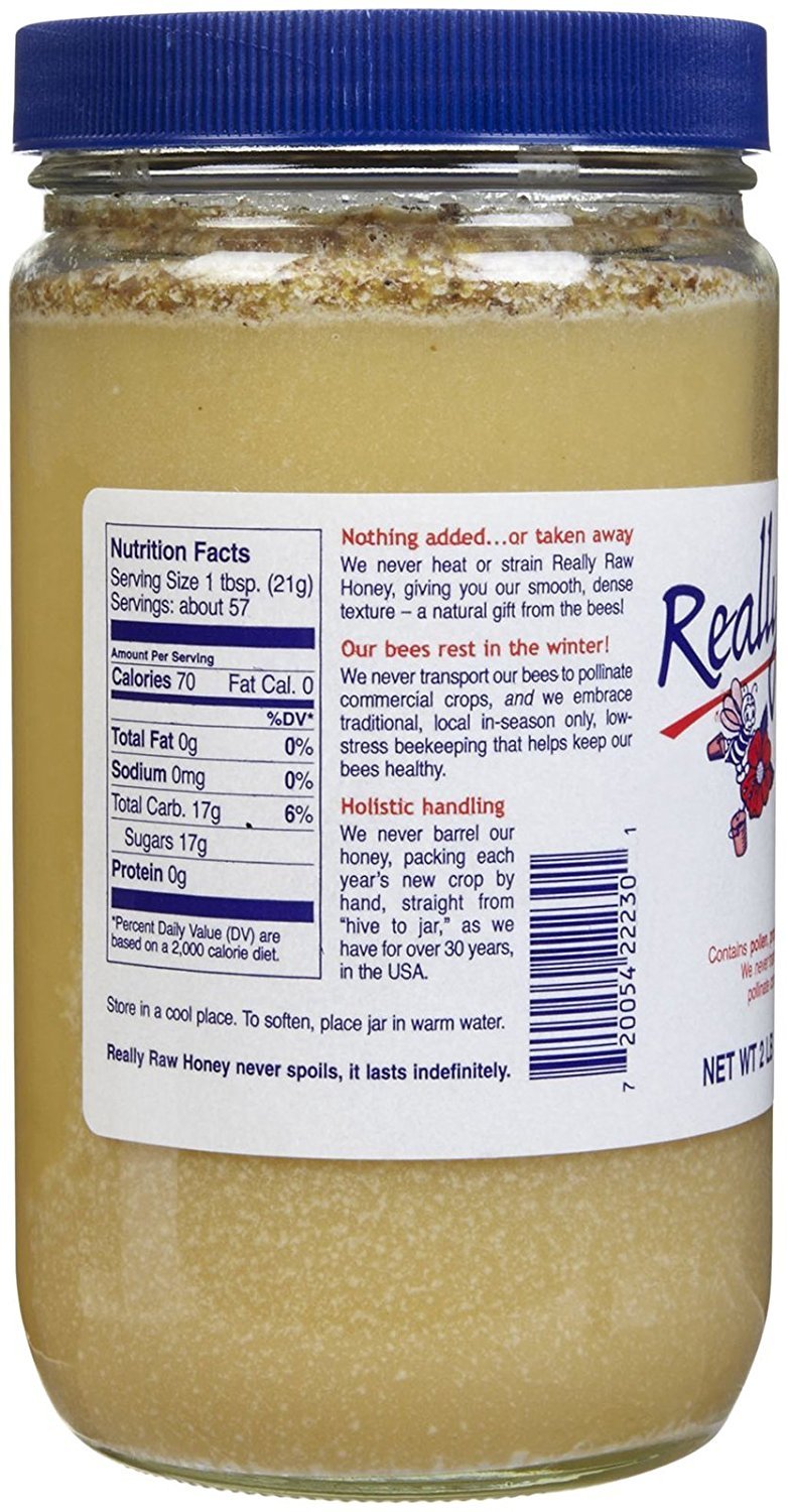 Really Raw Honey Energy Snack, Unstrained, 42 oz : Grocery &