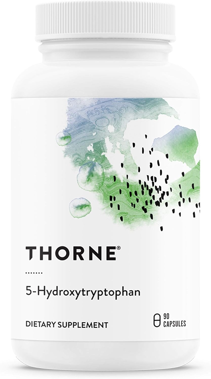 Thorne 5-Hydroxytryptophan (5-HTP) - Serotonin Support for Sleep and Stress Management - 90 Capsules