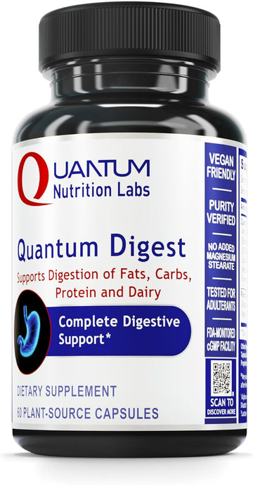 Quantum Digest - Digestion Enzymes for Digestion Support - Aid in The 2.08 Ounces