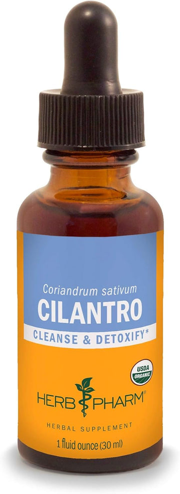 Herb Pharm Certified Organic Cilantro Extract for Cleansing and Detoxification Support - 1 Ounce