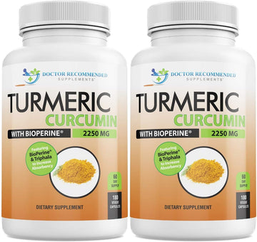 Turmeric Curcumin with Bioperine - 360 Veggie Capsules - 225