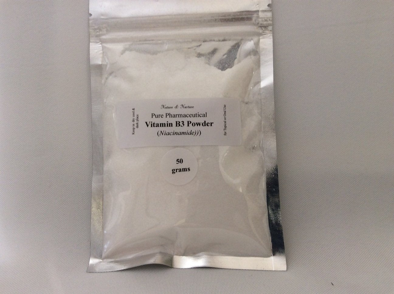 Esupli.com VITAMIN B3 POWDER(Niacinamide,50 gram) for Even Skin Tone