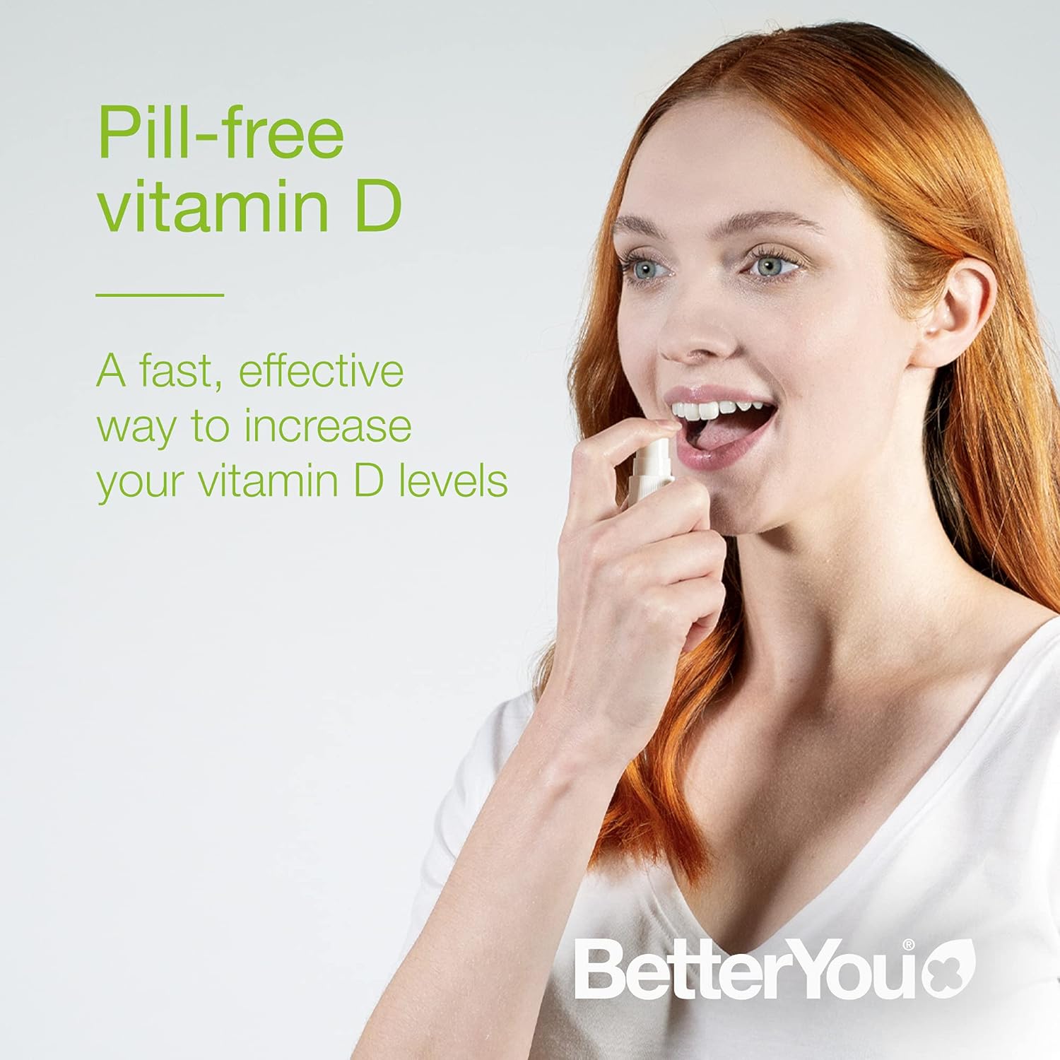BetterYou Vitamin D3 Spray Liquid Immune Support Supplement, 3000 IU S